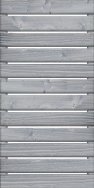 Nimes 90 x 180 cm Sichtschutzzaun mit gebürsteter Oberfläche Nadelholz Farbton Granit