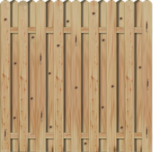 Bohlenzaun Vitoria 180x180 cm Lärche naturbelassen