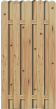Bohlenzaun Vitoria 90x180 cm Lärche naturbelassen