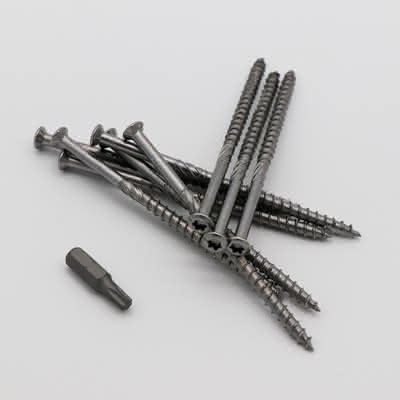 Edelstahl-Schraube "Cut" 5,0x100 mm 100 Stück T25 5,0 x 100 mm 100 Stück