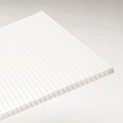 Polycarbonat Stegplatten 16 mm opal-weiß mit Heatstop 980 mm 