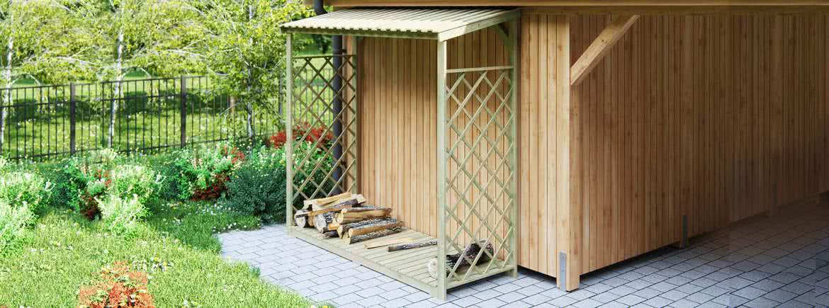 Joda Lineshop Carport Gartenhaus Sichtschutz & Holz